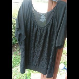 Lace covered shirt